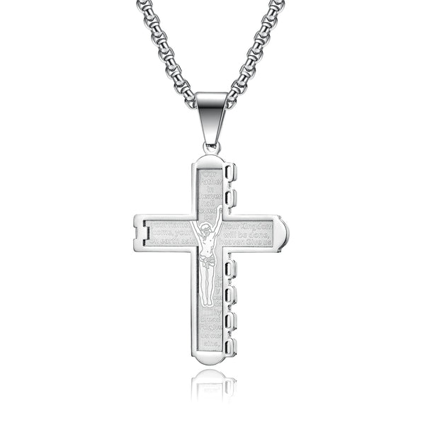 Men's Fashion Cross Pendant Necklace-Mens Pendant Necklace-SunnyHouse Jewelry