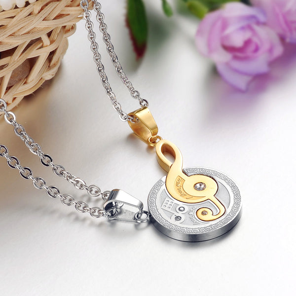 His & Hers Matching Set Stradivarius Style Couple Necklace Couple Jewelry Set-Couple Necklace-SunnyHouse Jewelry