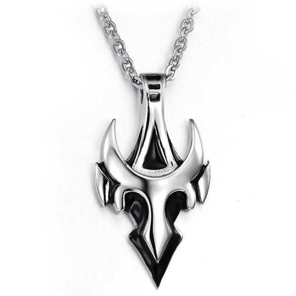 Men's Fashion Bull Horn Pendant Necklace-Mens Pendant Necklace-SunnyHouse Jewelry