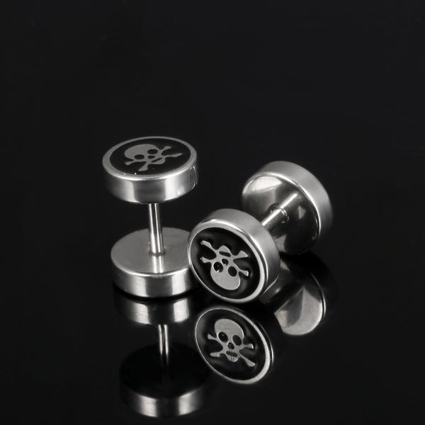 Women's Fashion Skull Hip Hop Earrings-Womens Earrings-SunnyHouse Jewelry