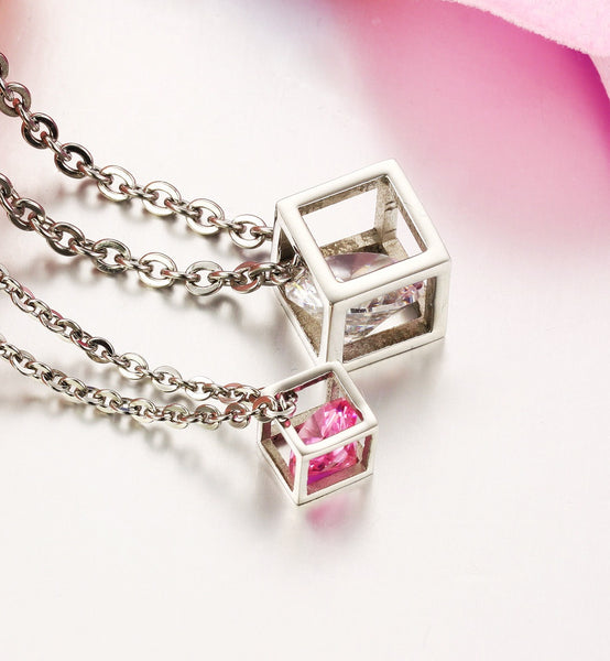 His & Hers Matching Set We Are Diamonds Couple Necklace Couple Jewelry Set-Couple Necklace-SunnyHouse Jewelry