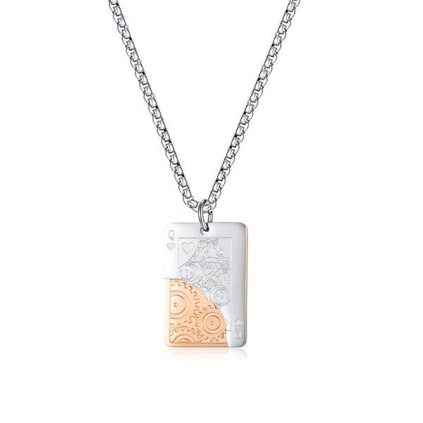 Men's Fashion Hiphop Poker Pendant Necklace-Mens Pendant Necklace-SunnyHouse Jewelry