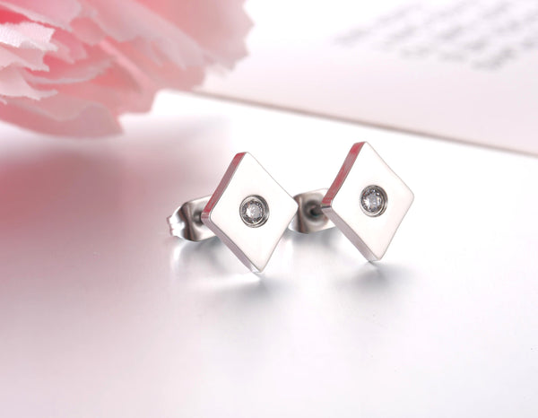 Women's Fashion Diamond Earrings-Womens Earrings-SunnyHouse Jewelry