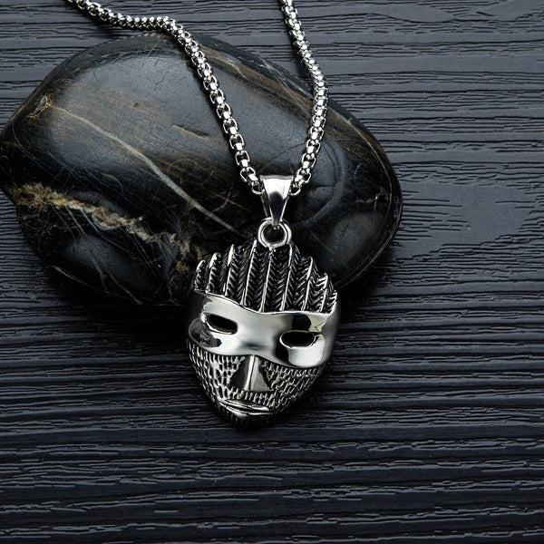 Men's Fashion Ninja Face Pendant Necklace-Mens Pendant Necklace-SunnyHouse Jewelry