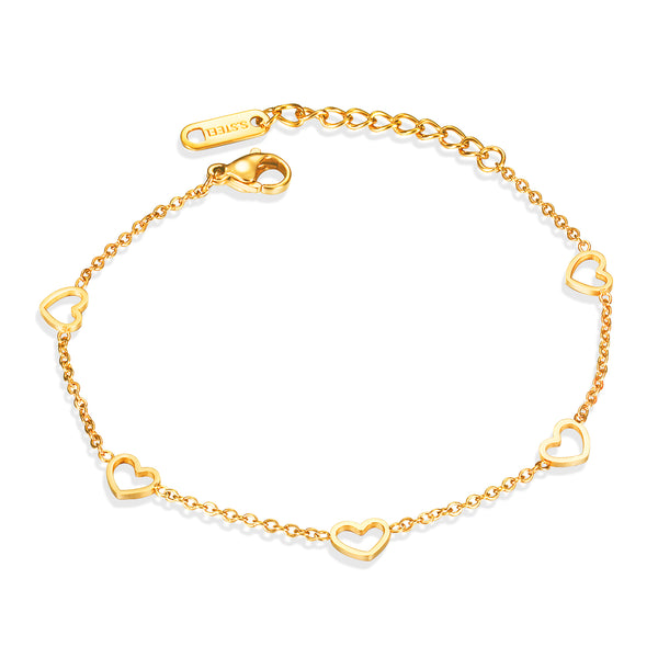 Women's Fashion Cute Heart Bracelet-Womens Bracelet-SunnyHouse Jewelry