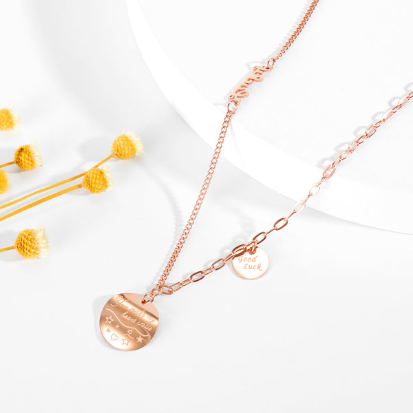 Women's Fashion You Make My Heart Smile Pendant Necklace-Womens Pendant Necklace-SunnyHouse Jewelry