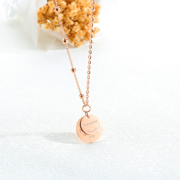 Women's Fashion Love You Forever Pendant Necklace-Womens Pendant Necklace-SunnyHouse Jewelry