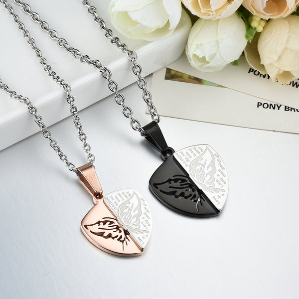His & Hers Matching Set Couple Butterfly Style Couple Necklace Couple Jewelry Set-Couple Necklace-SunnyHouse Jewelry
