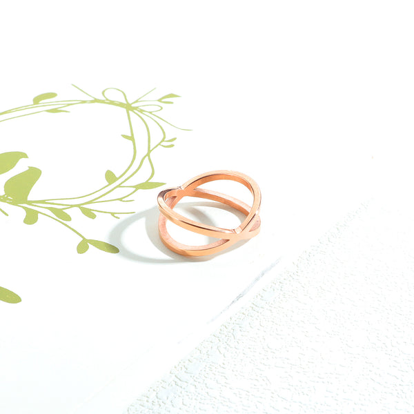 Women's Fashion Rose Gold Ring-Womens Ring-SunnyHouse Jewelry