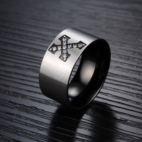Men's Fashion Cross Ring-Mens Ring-SunnyHouse Jewelry