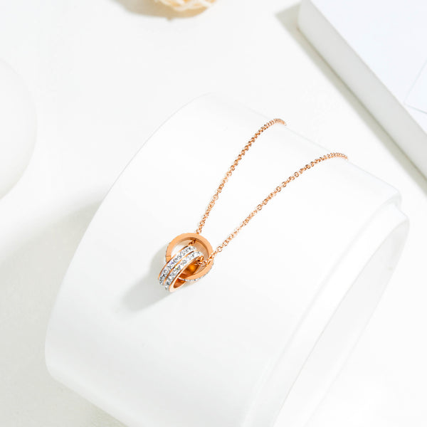Women's Fashion Blinking Ring Pendant Necklace-Womens Pendant Necklace-SunnyHouse Jewelry