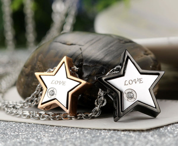 His & Hers Matching Set Star Love Couple Necklace Couple Jewelry Set-Couple Necklace-SunnyHouse Jewelry