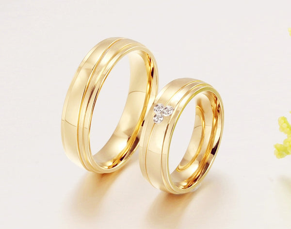 His & Hers Matching Set Endless Love Style Couple Rings, Wedding Band Set, Valentine, Anniversary, Wedding, Promise, Engagement Ring-Couple Rings-SunnyHouse Jewelry