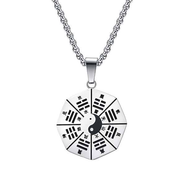 Men's Fashion Bagua Yinyang Pendant Necklace-Mens Pendant Necklace-SunnyHouse Jewelry