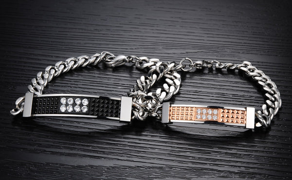 His & Hers Matching Set Simple Love Couple Bracelets, Valentine, Anniversary, Wedding, Promise, Engagement Gift-Couple Bracelets-SunnyHouse Jewelry