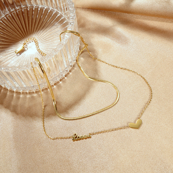 Women's Fashion Cute Heart Pendant Necklace-Womens Pendant Necklace-SunnyHouse Jewelry