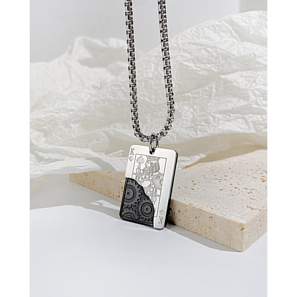 Men's Fashion Hiphop Poker Pendant Necklace-Mens Pendant Necklace-SunnyHouse Jewelry