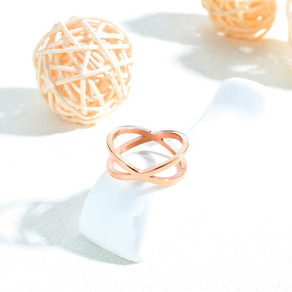 Women's Fashion Rose Gold Ring-Womens Ring-SunnyHouse Jewelry