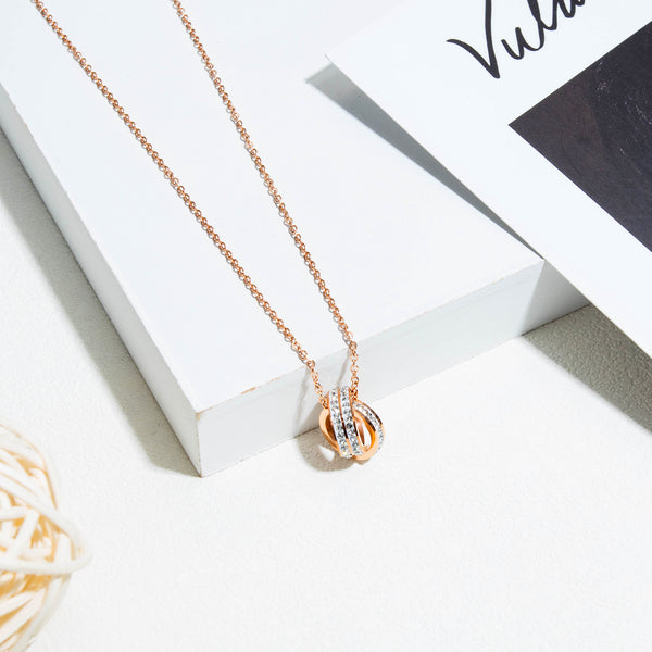 Women's Fashion Blinking Ring Pendant Necklace-Womens Pendant Necklace-SunnyHouse Jewelry