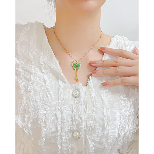 Women's Fashion Cute Butterfly Pendant Necklace-Womens Pendant Necklace-SunnyHouse Jewelry