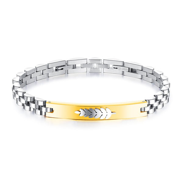 Men's Fashion Leaf Bracelet-Mens Bracelet-SunnyHouse Jewelry