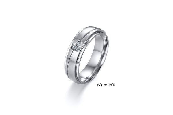 His & Hers Matching Set Simple Love Style Couple Rings, Wedding Band Set, Valentine, Anniversary, Wedding, Promise, Engagement Ring-Couple Rings-SunnyHouse Jewelry