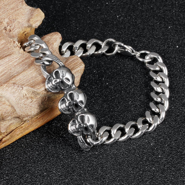 Men's Fashion Hip Hop Skull Bracelet-Mens Bracelet-SunnyHouse Jewelry
