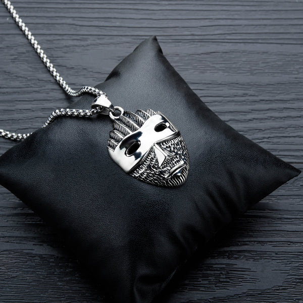 Men's Fashion Ninja Face Pendant Necklace-Mens Pendant Necklace-SunnyHouse Jewelry