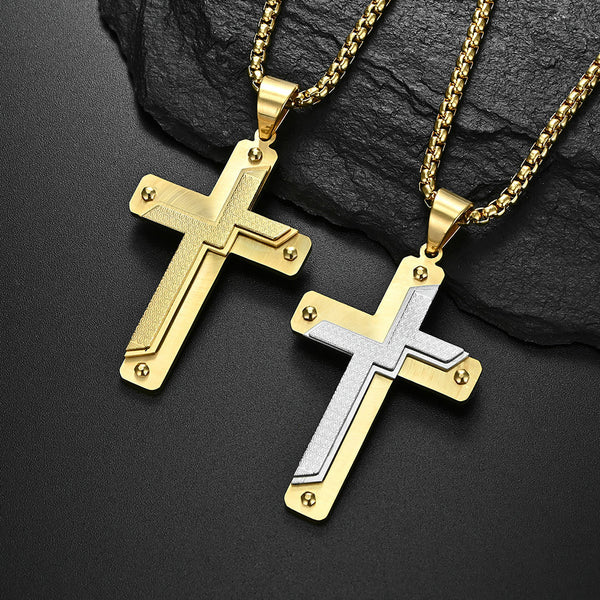 Men's Fashion Special Cross Pendant Necklace-Mens Pendant Necklace-SunnyHouse Jewelry
