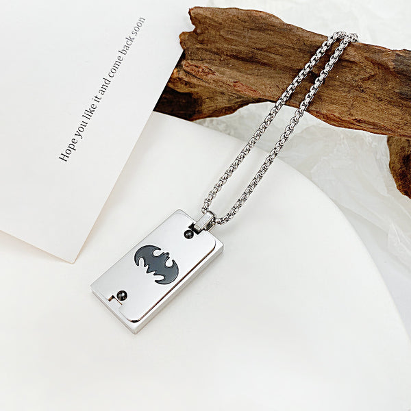 Men's Fashion Bat Pendant Necklace-Mens Pendant Necklace-SunnyHouse Jewelry