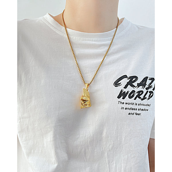 Men's Fashion Helmet Pendant Necklace-Mens Pendant Necklace-SunnyHouse Jewelry