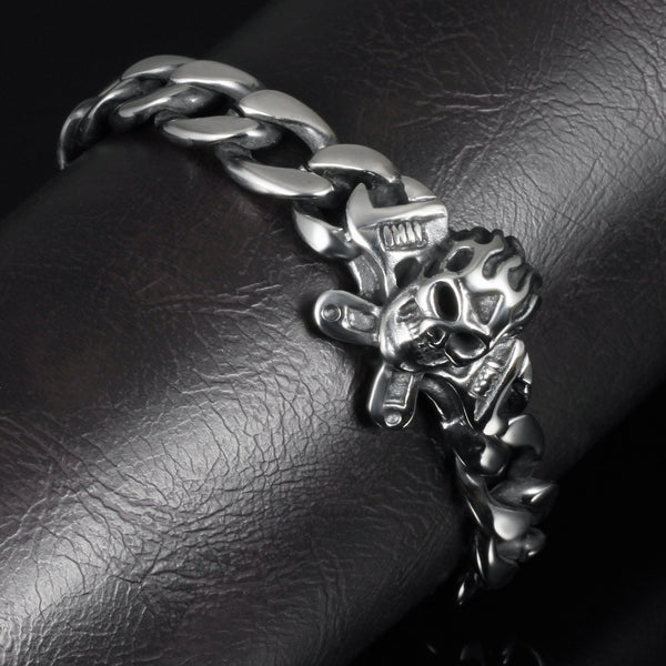 Men's Fashion Skull Hip Hop Bracelet-Mens Bracelet-SunnyHouse Jewelry