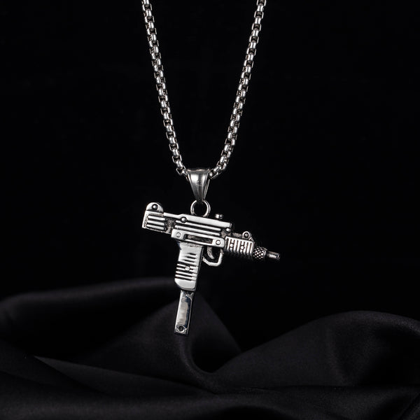 Men's Fashion Hip Hop Submachine Gun Pendant Necklace-Mens Pendant Necklace-SunnyHouse Jewelry