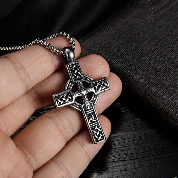 Men's Fashion Hip Hop Cross Pendant Necklace-Mens Pendant Necklace-SunnyHouse Jewelry