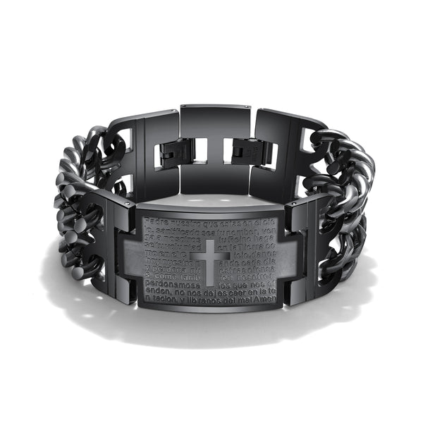Men's Fashion Cross Bracelet-Mens Bracelet-SunnyHouse Jewelry