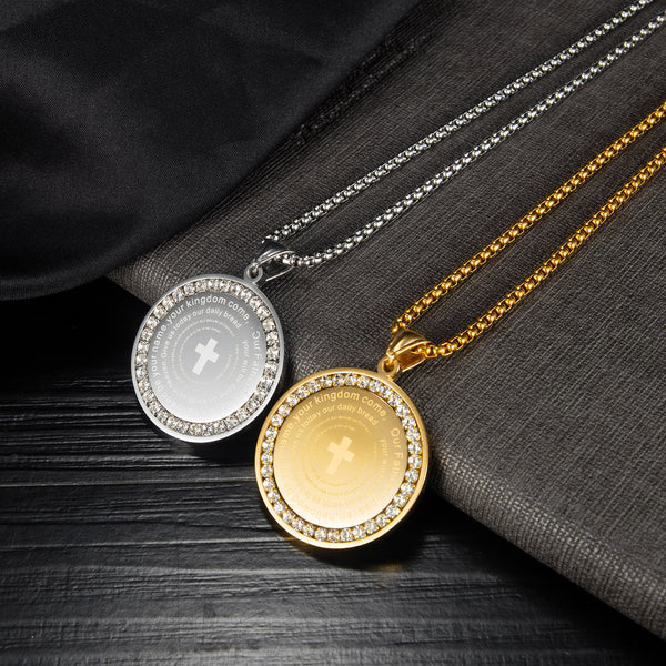 Men's Fashion Cross Pendant Necklace-Mens Pendant Necklace-SunnyHouse Jewelry