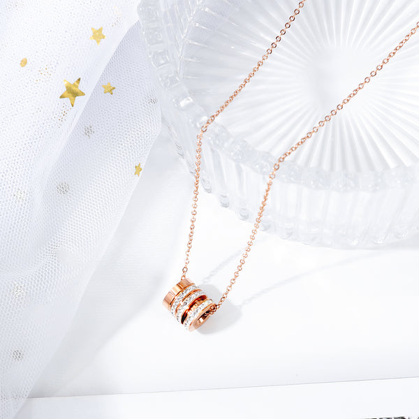 Women's Fashion Blinking Roll Pendant Necklace-Womens Pendant Necklace-SunnyHouse Jewelry