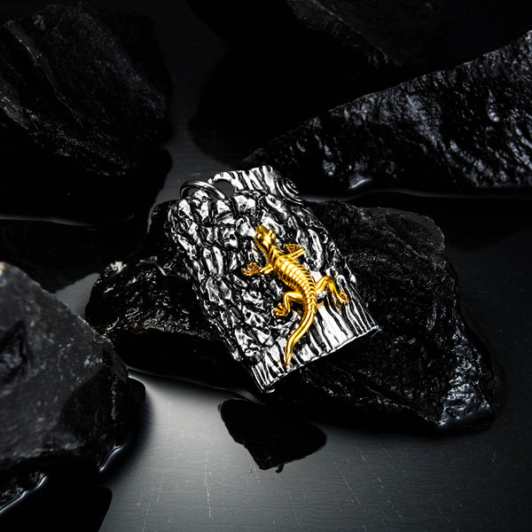 Men's Fashion Gecko Tag Pendant Necklace-Mens Pendant Necklace-SunnyHouse Jewelry