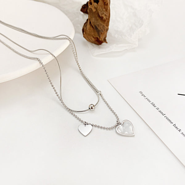 Women's Fashion Warm Heart Pendant Necklace-Womens Pendant Necklace-SunnyHouse Jewelry