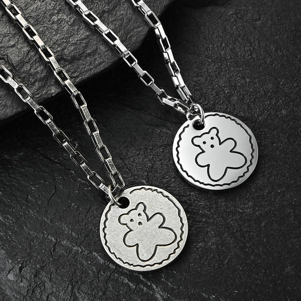 Men's Fashion Bear Pendant Necklace-Mens Pendant Necklace-SunnyHouse Jewelry