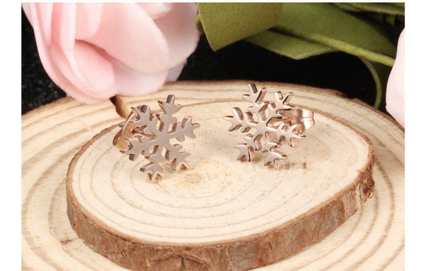 Women's Fashion Snowflake Earrings-Womens Earrings-SunnyHouse Jewelry