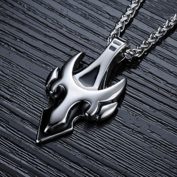 Men's Fashion Bull Horn Pendant Necklace-Mens Pendant Necklace-SunnyHouse Jewelry