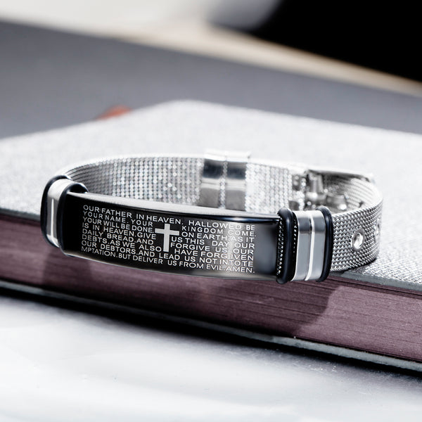 Men's Fashion Holy Cross Bracelet-Mens Bracelet-SunnyHouse Jewelry