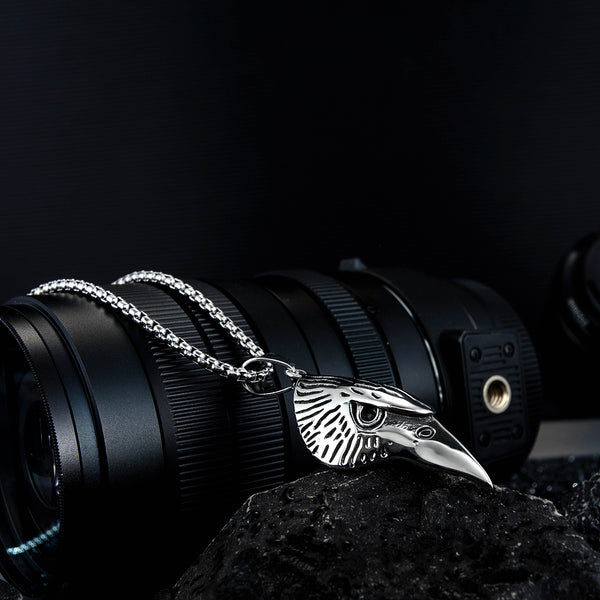 Men's Fashion Eagle Head Pendant Necklace-Mens Pendant Necklace-SunnyHouse Jewelry