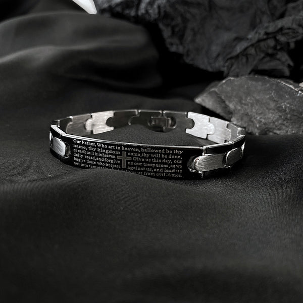 Men's Fashion Bible Cross Bracelet-Mens Bracelet-SunnyHouse Jewelry