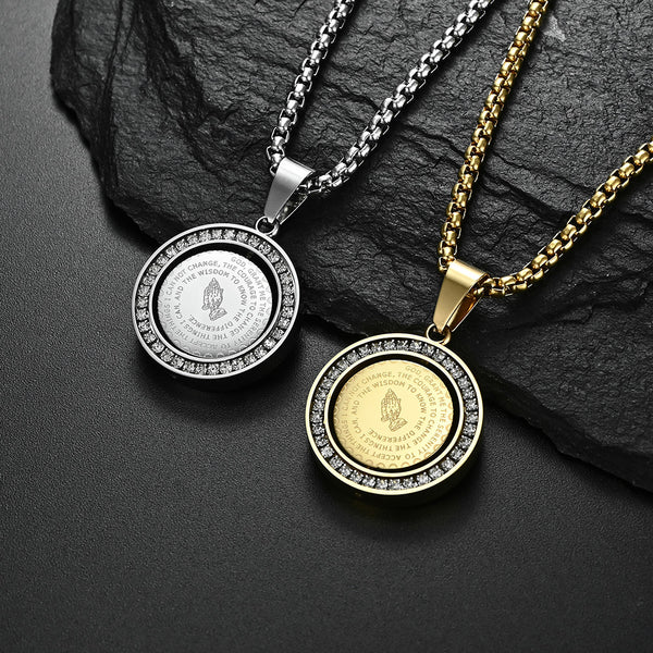 Men's Fashion Victory Applaud Pendant Necklace-Mens Pendant Necklace-SunnyHouse Jewelry