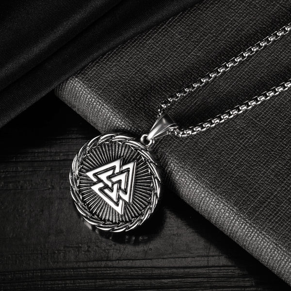 Men's Fashion Viking Pirate Triangle Hip Hop Pendant Necklace-Mens Pendant Necklace-SunnyHouse Jewelry