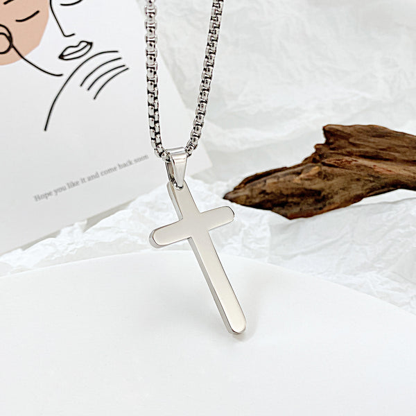 Men's Fashion Cross Pendant Necklace-Mens Pendant Necklace-SunnyHouse Jewelry