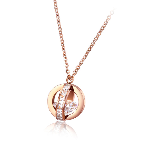 Women's Fashion Big Diamond Pendant Necklace-Womens Pendant Necklace-SunnyHouse Jewelry