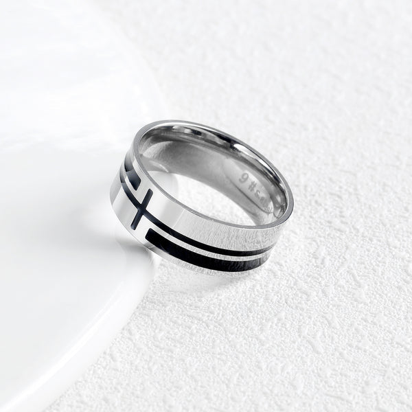 Men's Fashion Cross Ring-Mens Ring-SunnyHouse Jewelry